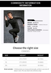 Compression T-Shirt Men’s Long Sleeve Quick Dry Cycling Running Football Top