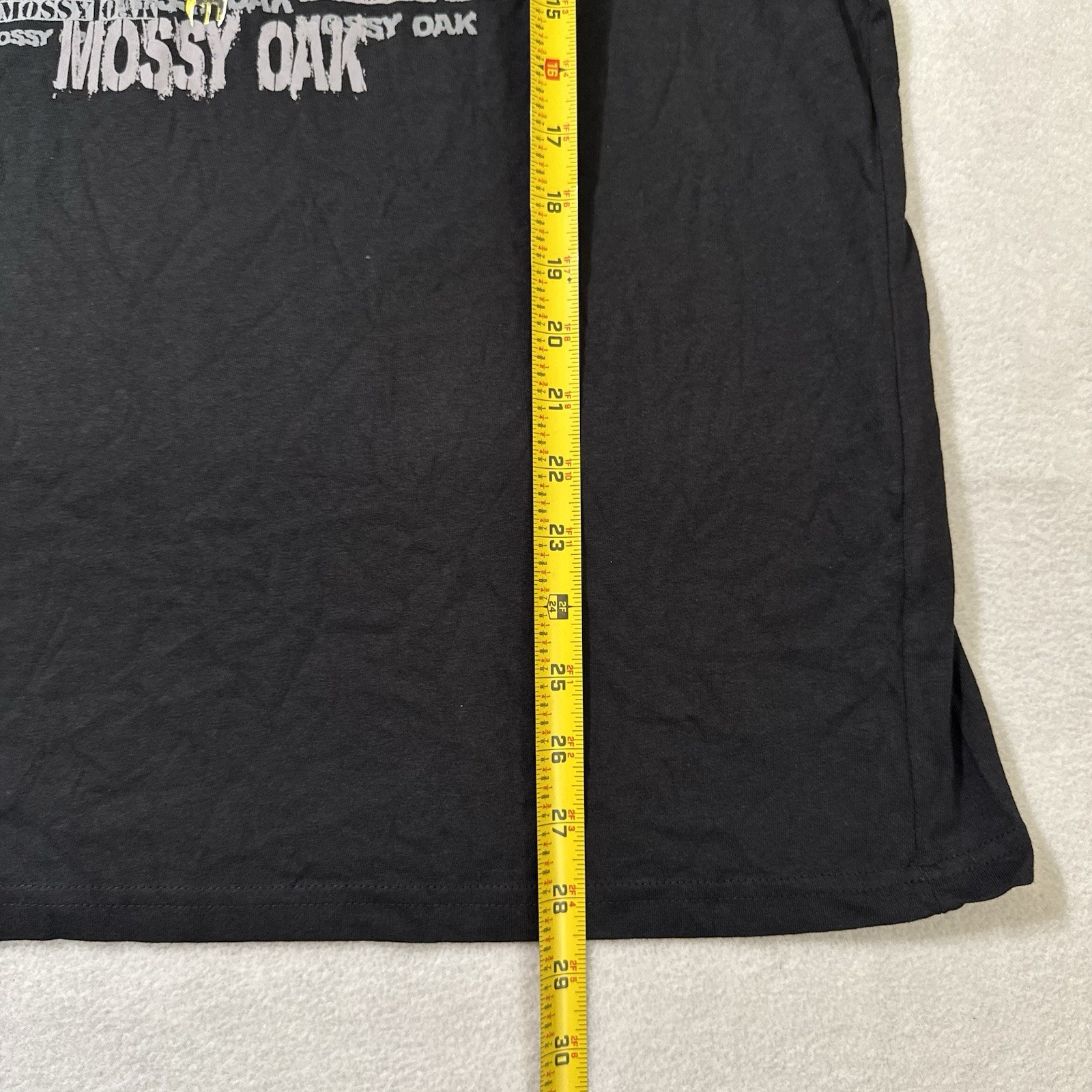 Mossy Oak Men XXL Black Short Sleeve Shirt Deer Skull Buck Graphic Hunting Tee gallery