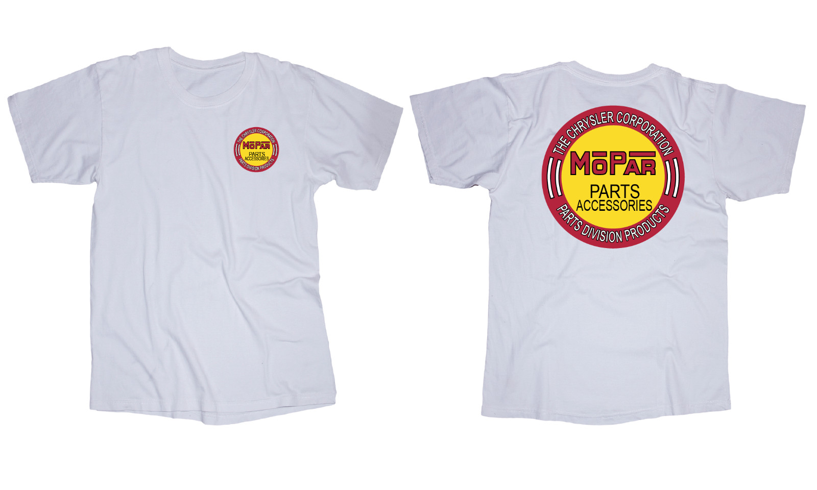 Mopar Parts logo white t-shirt