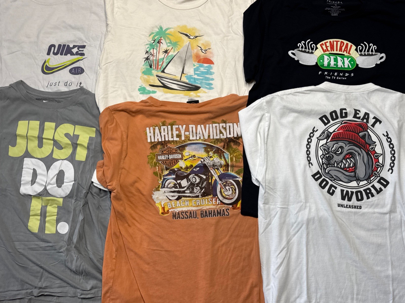 (48 Pc) Random Lot of Graphic TShirts Mixed All Sizes USA Brands Vintage Sports gallery