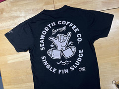 Seaworth Coffee x Marrow Cheers Brew Graphics BLACK T-Shirt Unisex/Mens S