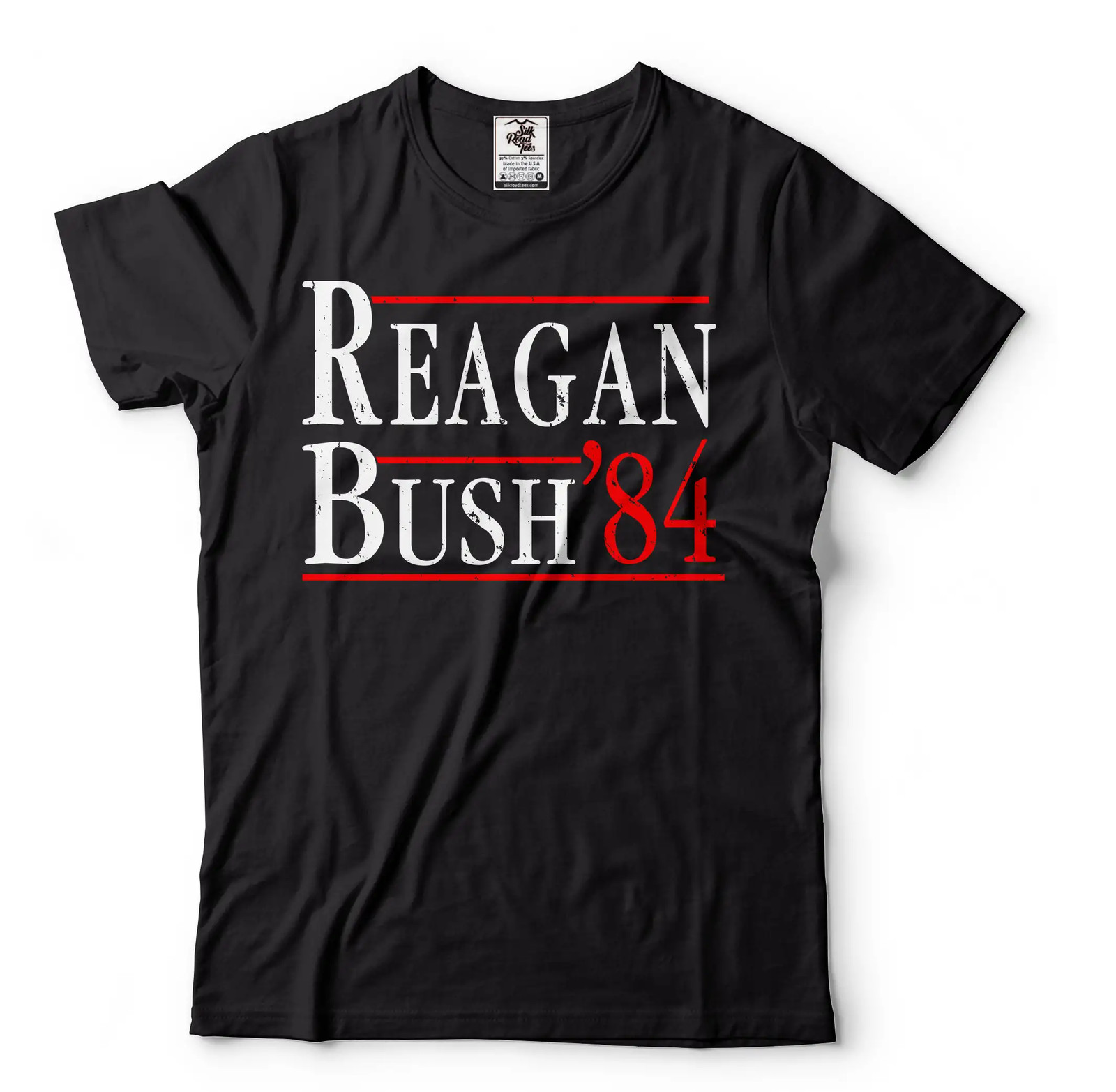 Reagan Bush '84 Election T-Shirt Political Patriotic Republican 4th Of July Tees gallery