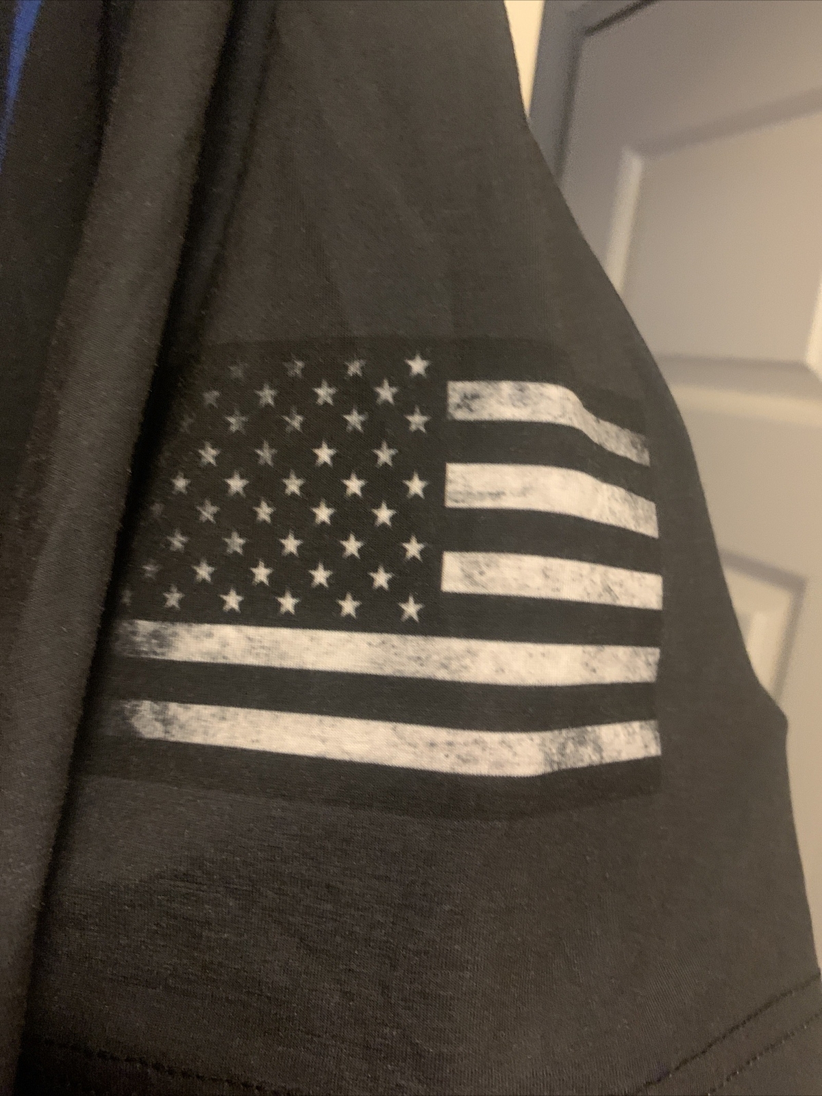 Men's Distressed American Flag Dry Wicking Tee W/ “ALCORN” Athletic T-Shirt 2XL gallery