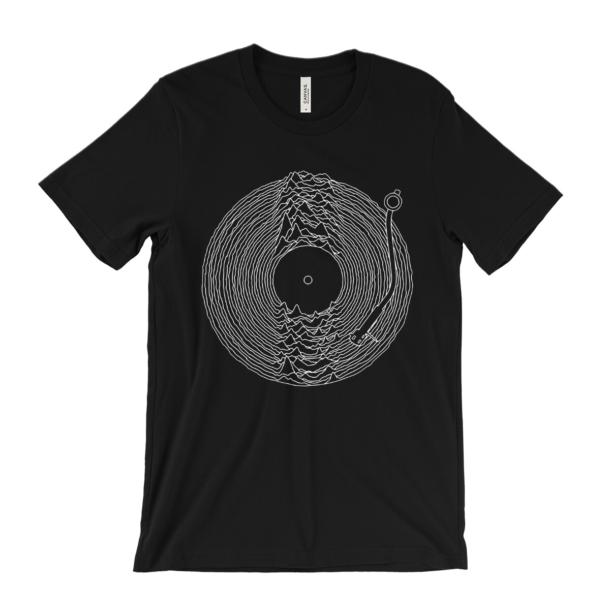 Joy Division Turntable T Shirt - 80's synth rock new wave Unknown Pleasures gallery