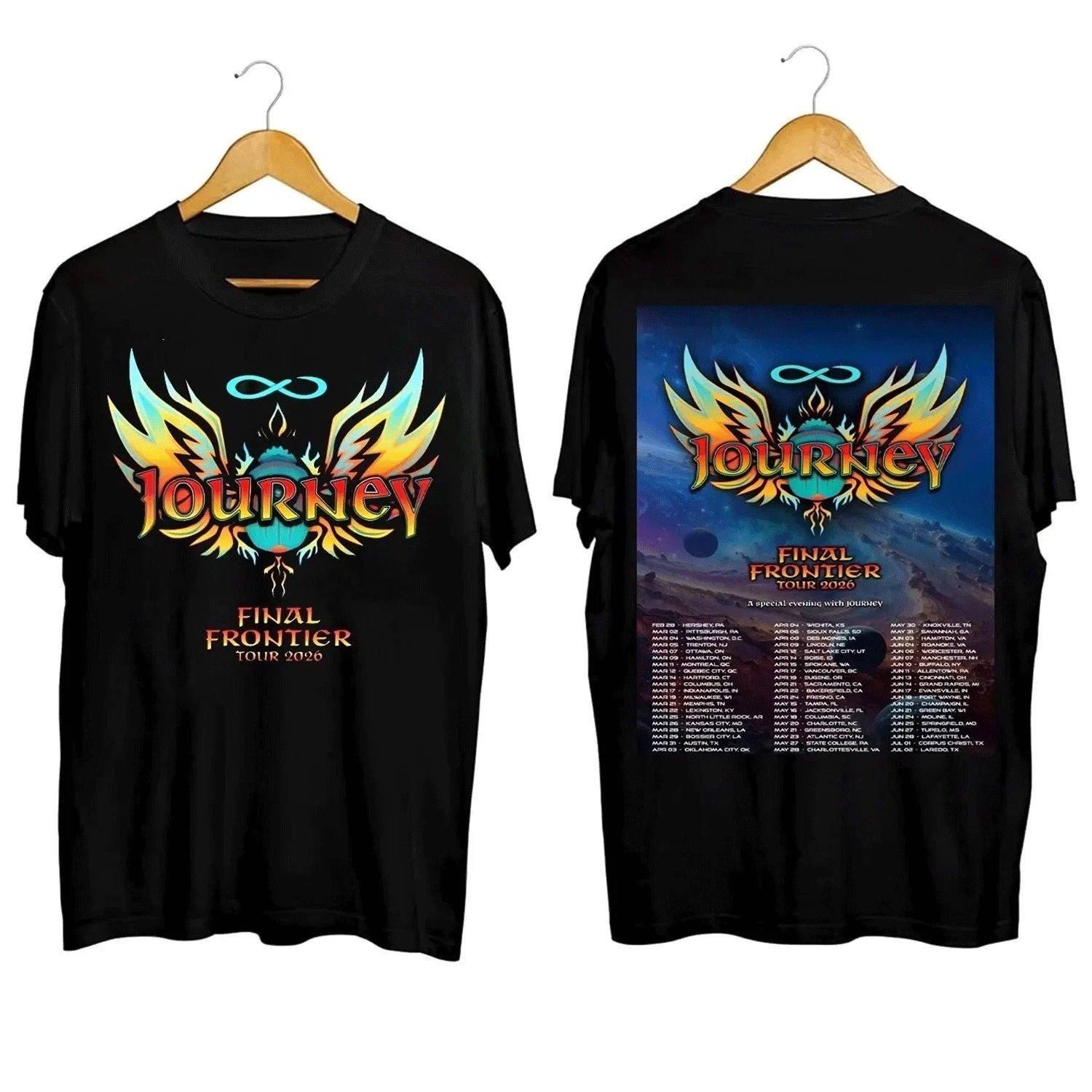 Journey Band 2026 Final Frontier Tour Shirt Rock Music T-Shirt