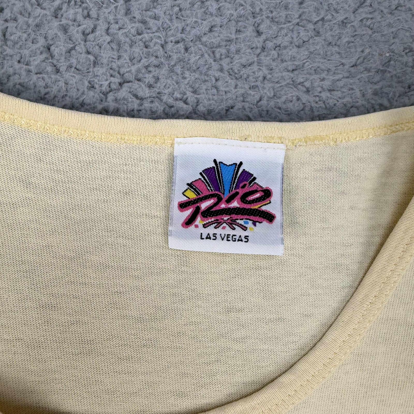 Vintage Rio Las Vegas Shirt Mens XL Yellow Sun Graphic Casino Resort Tee 90s gallery