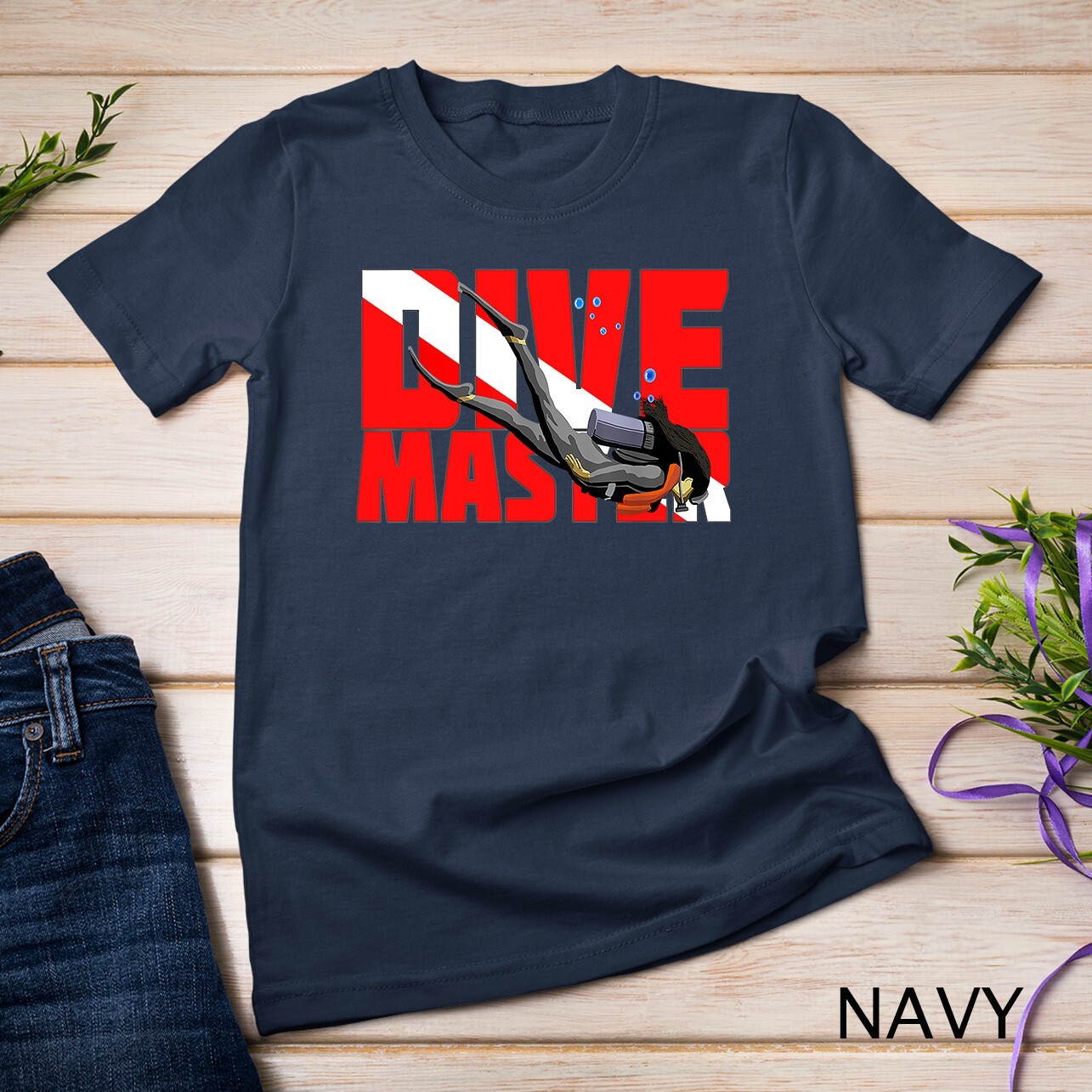 Woman Scuba Diving Dive Master T-Shirt Unisex T-shirt gallery