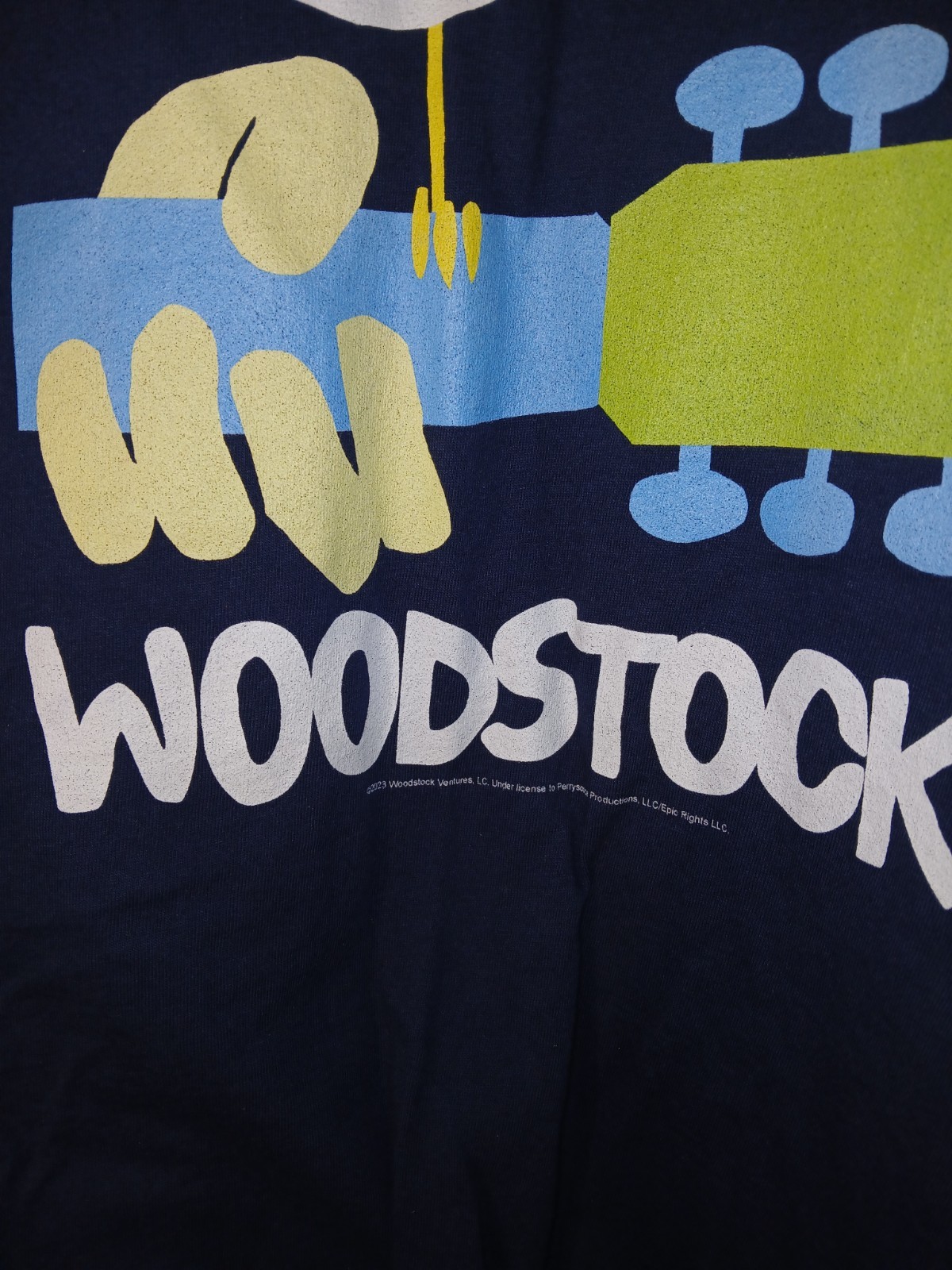 Woodstock Multi Color Logo 3 Days Of Peace & Music T-shirt Adult XL New W/tag gallery