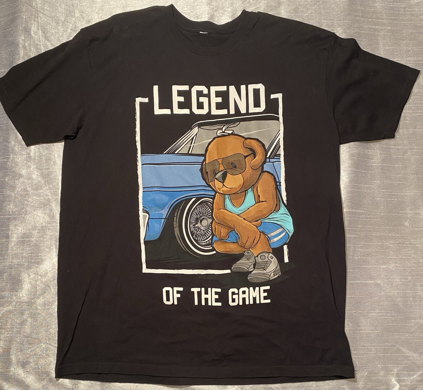 OG Hustle Black Legend of the Game Bear T-Shirt