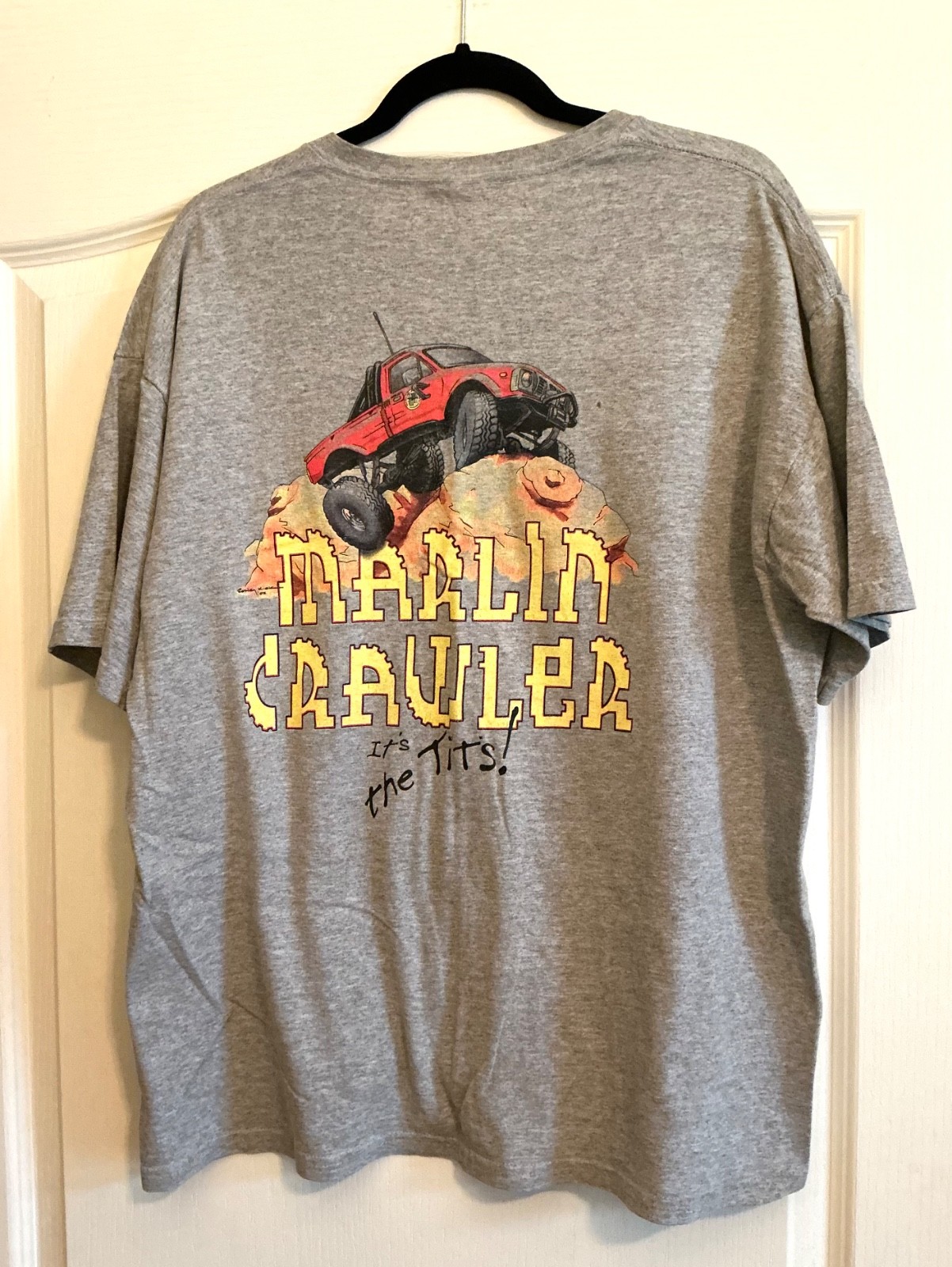 Vintage Marlin Crawler Shirt Totally Integrated Transfer Systems 👀 XL