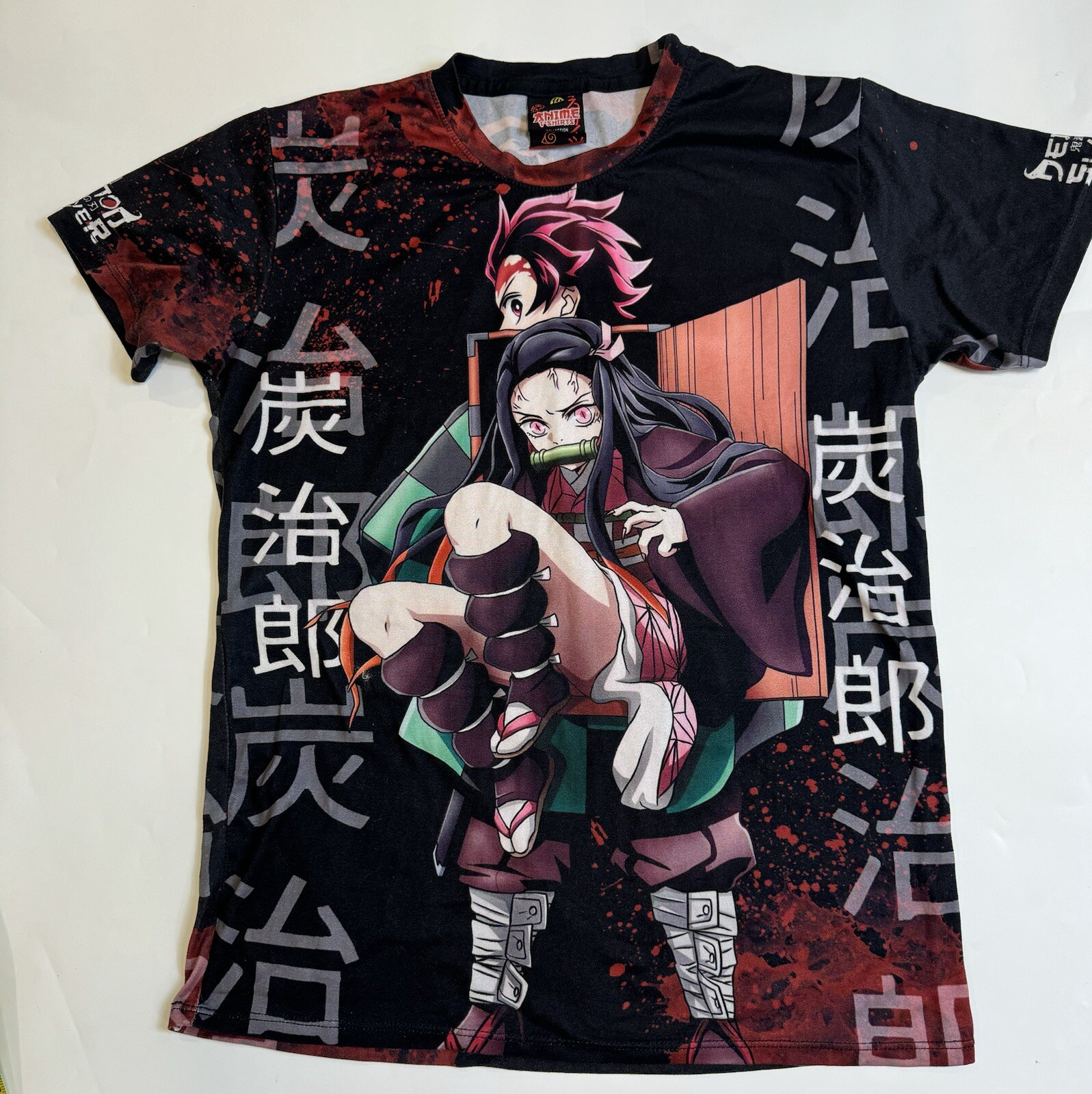 Adults Demon Slayer Full Cast T-Shirt Small -Med No Size Tag 389 gallery