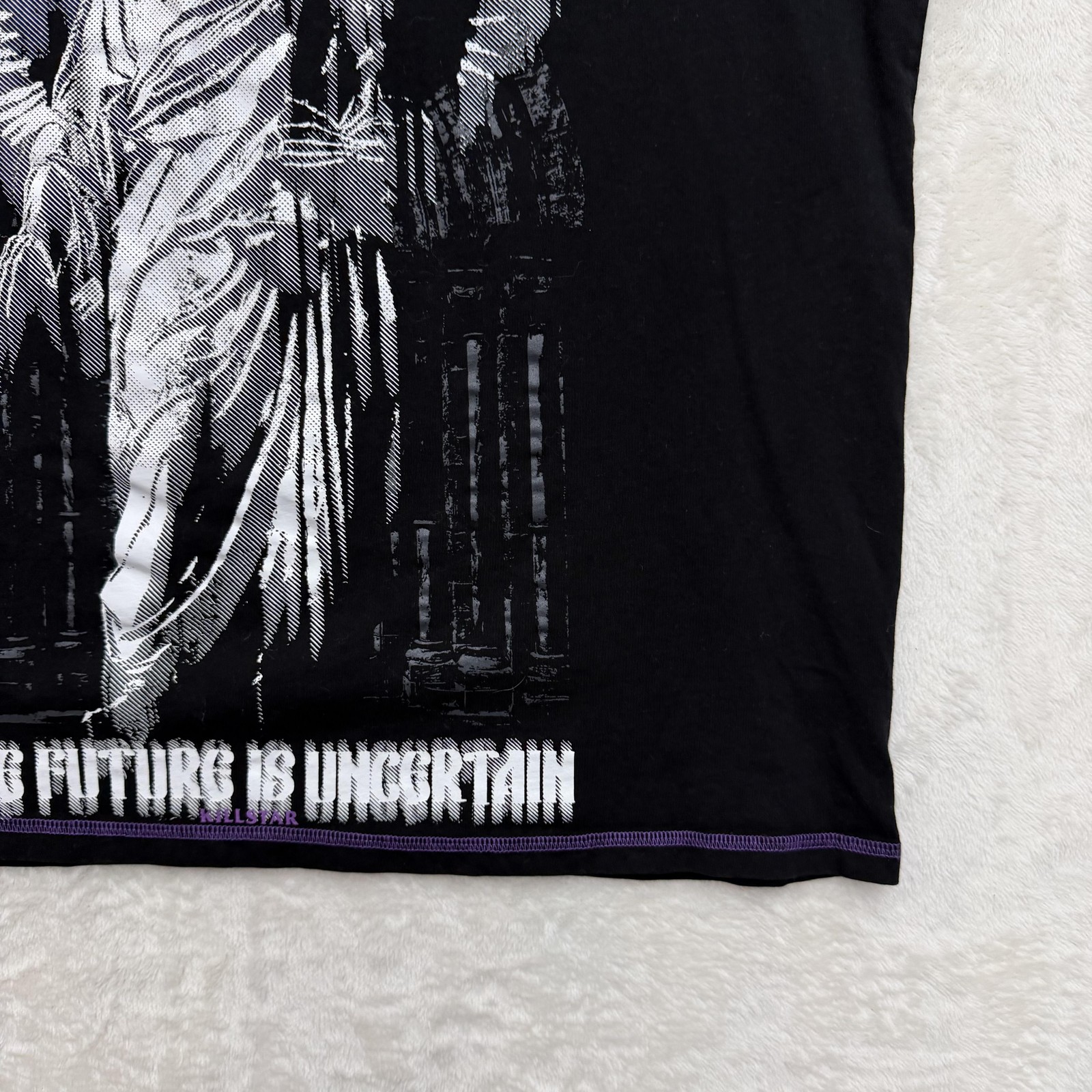 Killstar Shirt Mens Large Black Purple Angel Graphic Gothic Metal Streetwear gallery