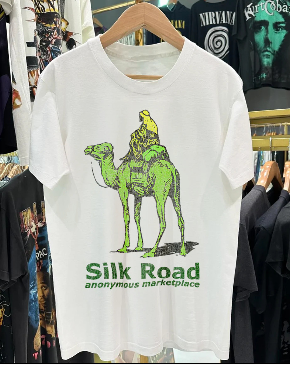 Vintage Graphic - SILK R0AD PROMO VINTAGE WASHED WHITE TSHIRT (L) gallery