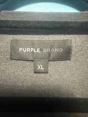 PURPLE BRAND INSIDE OUT SS FIGHT WASHED BLACK BEAUTY TEE (BLACK) P101-JFBB224 XL