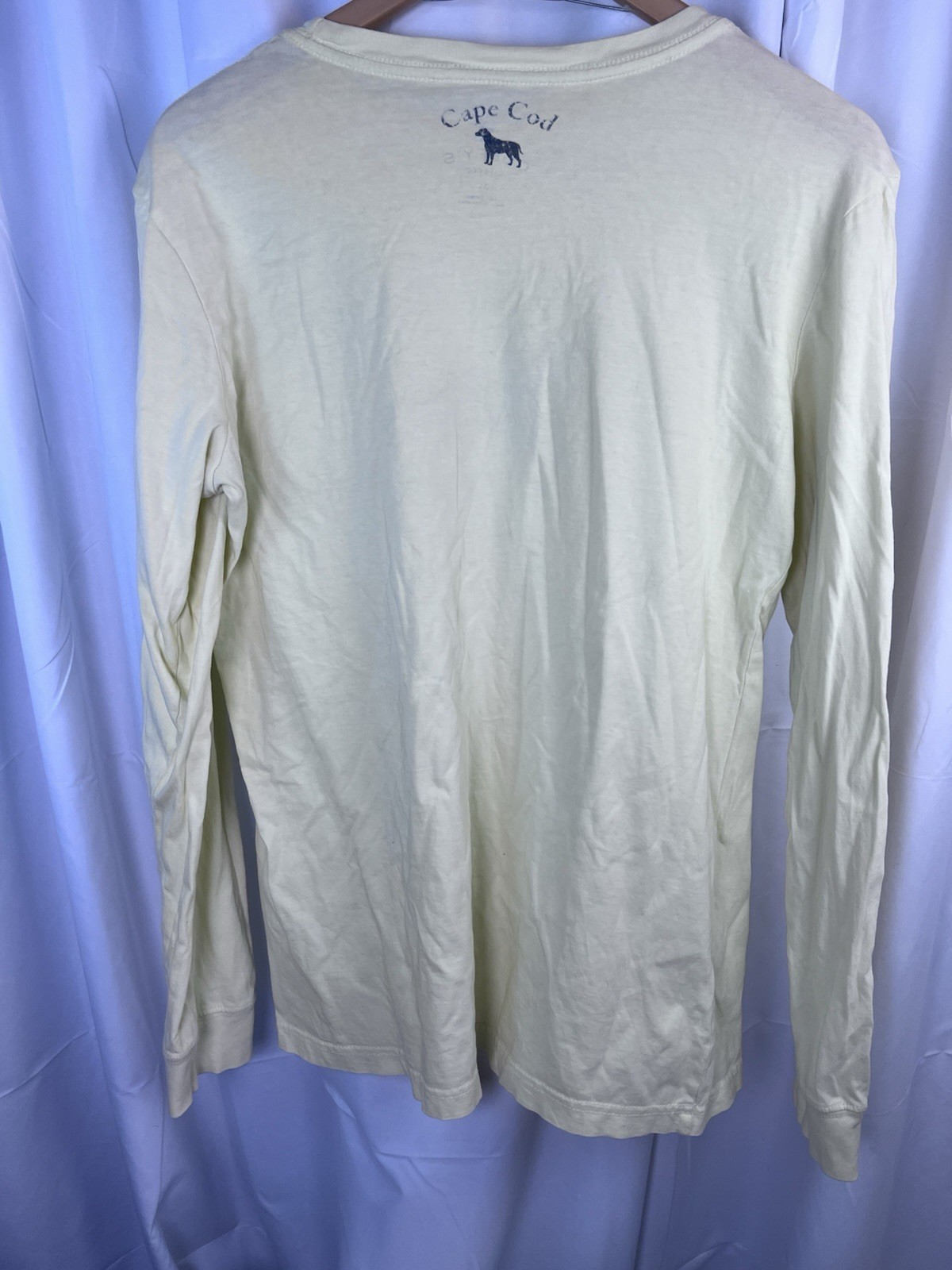 The Black Dog Shirt Mens Graphic Long Sleeve Beach Outdoor Yellow XL VGUC gallery