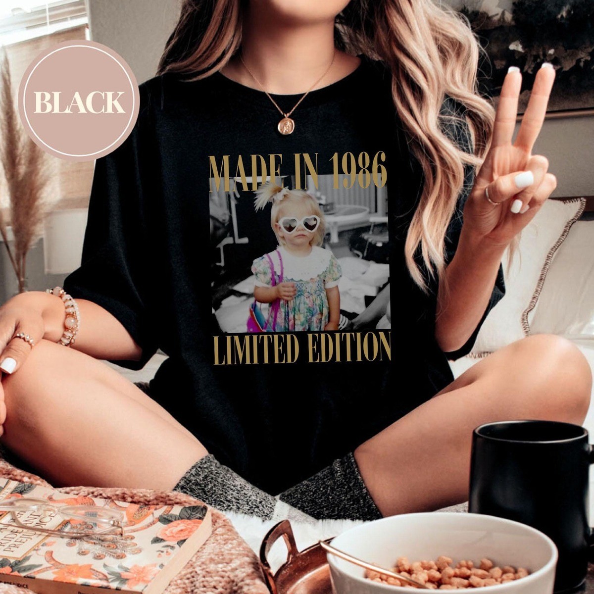 Personalized Vintage Photo Birthday T-Shirt Custom 30th And 40th Shirt Gift Idea gallery
