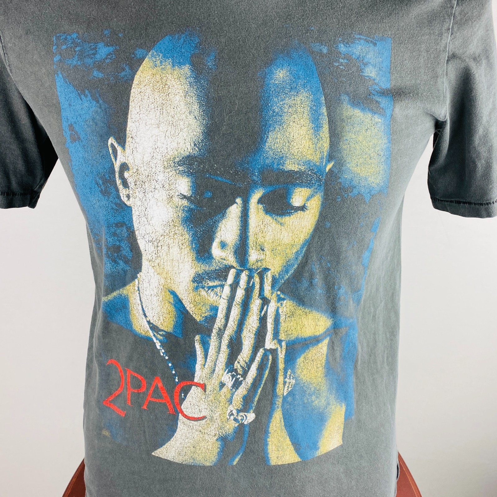 2 Pac Shakur Rapper 90's Hip Hop Music Legend Mens Gray T-Shirt * gallery