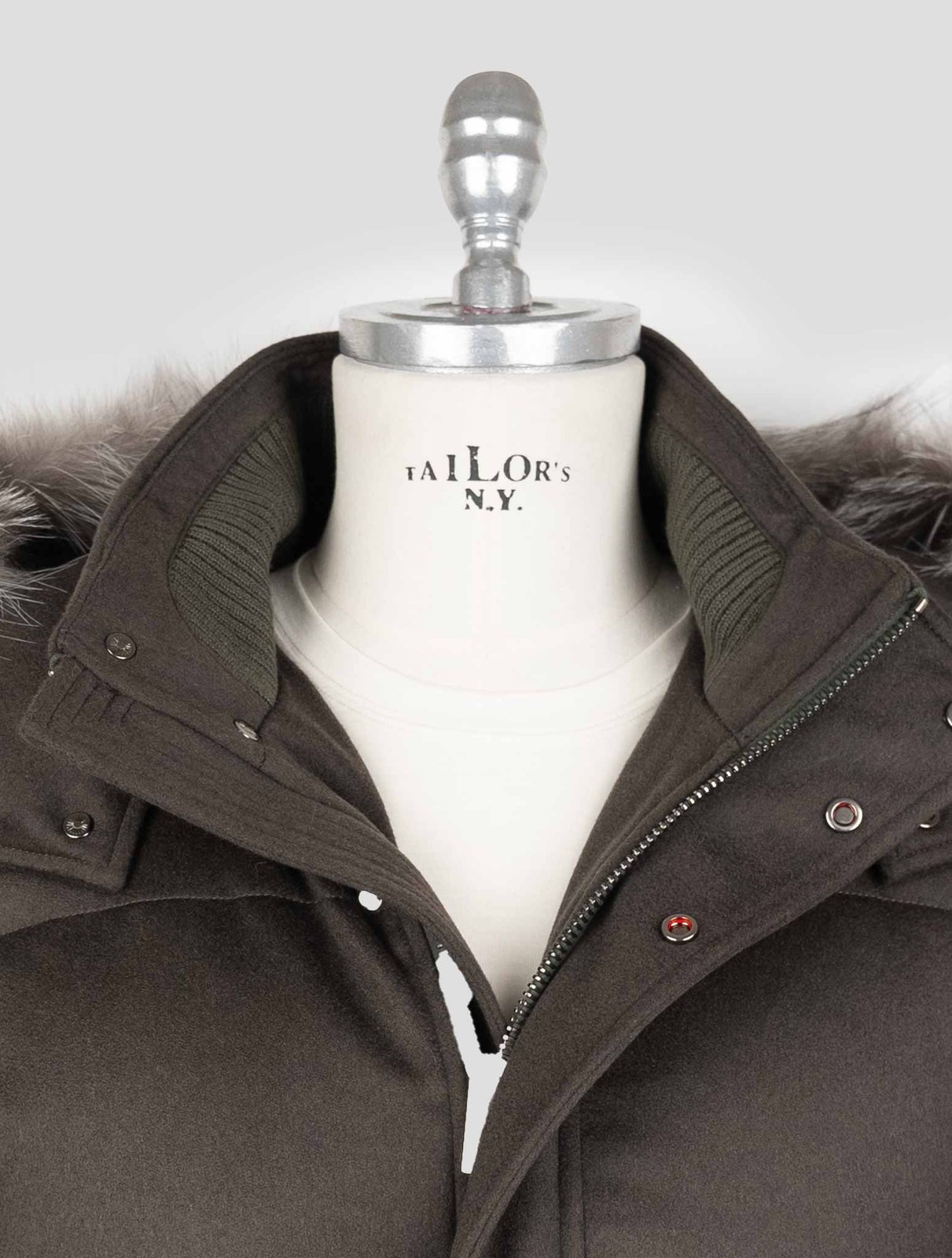 NEW KIRED GREEN WOOL EA OVERCOAT US 46 - EU 56 KRCZ19 gallery