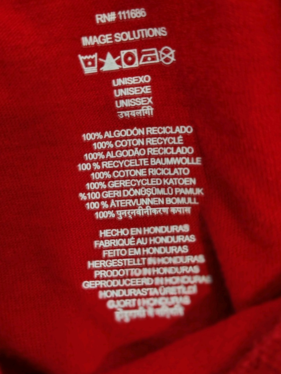 Apple Red Employee T-Shirt Men/Unisex Short Sleeve Size 2XL 100% Recycled Cotton gallery