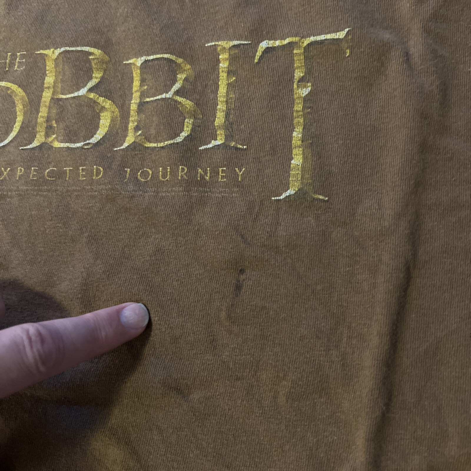 The Hobbit 2012 Promo T-Shirt L Vintage An Unexpected Journey Movie LOTR Tee gallery