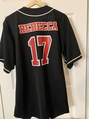 Teamwork Athletic Apparel Vipers Baseball Button Jersey No 17 Rebecca Sz XL