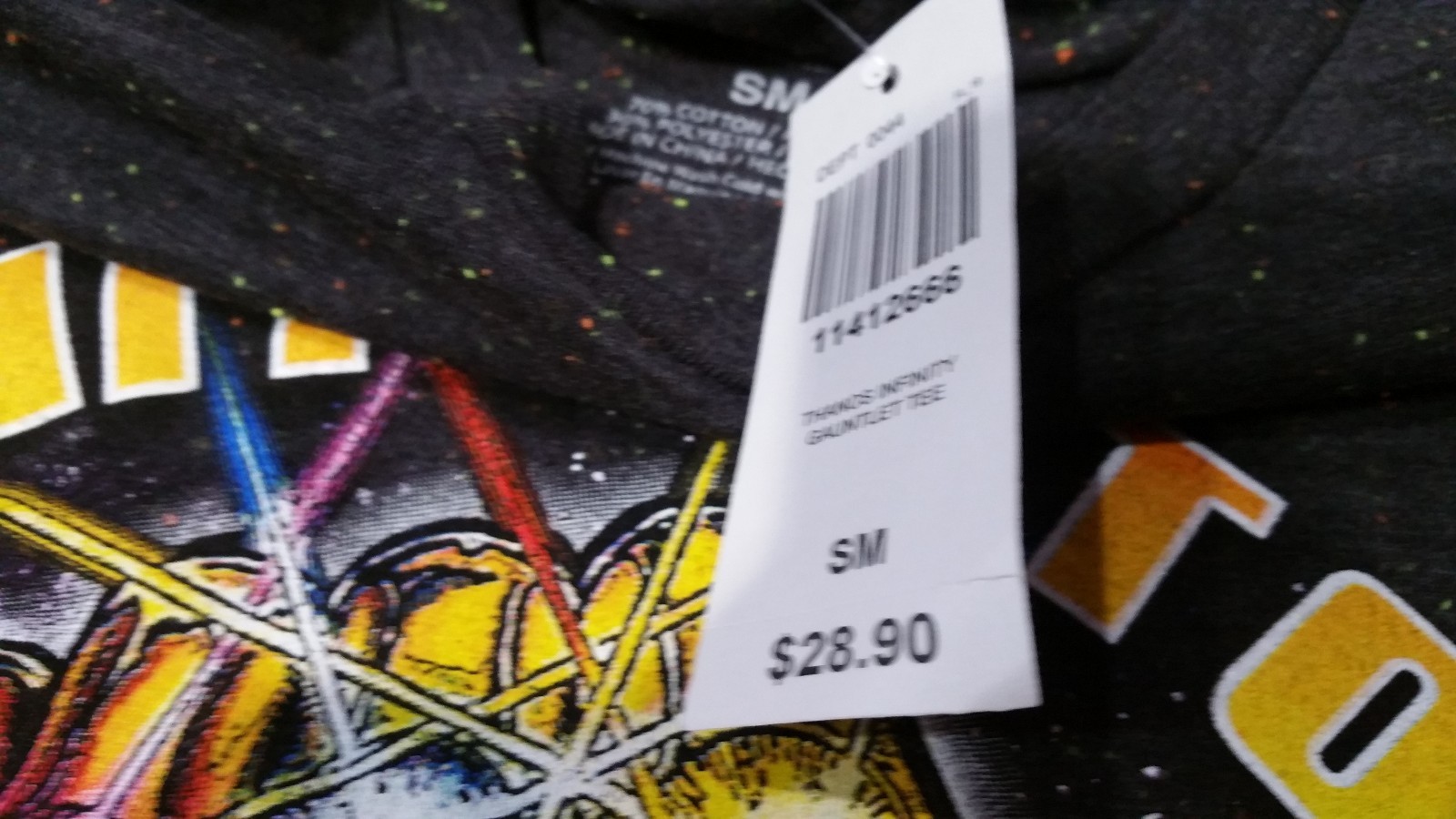 Official Marvel Thanos The Infinity Gauntlet Grey Mens T-shirt XS S M L XL gallery