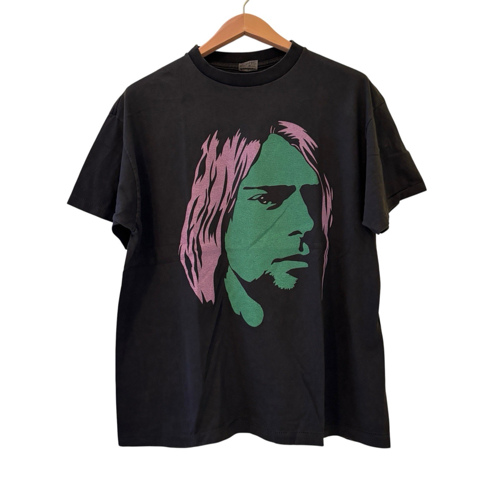 Nirvana 90s Kurt Cobain “Its Better To Burn Out Than Fade Away” REPRINT Shirt XL