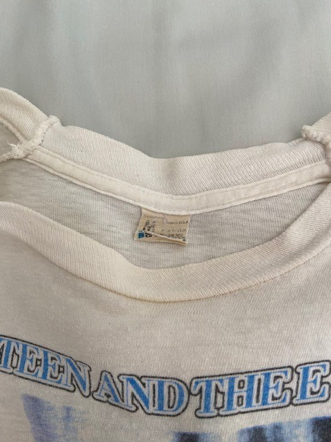 Bruce Springsteen 1984 1985 vtg t shirt Tour Dates Concert Fits S but says M gallery