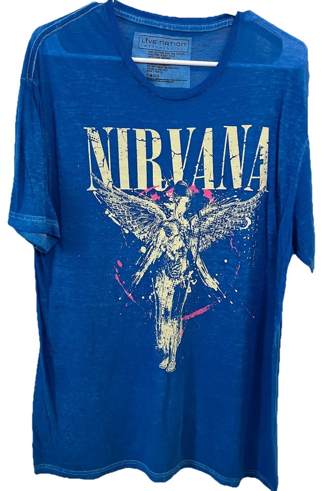 Nirvana In Utero Live Nation Merchandise Thin Lightweight T Shirt. Large. *read