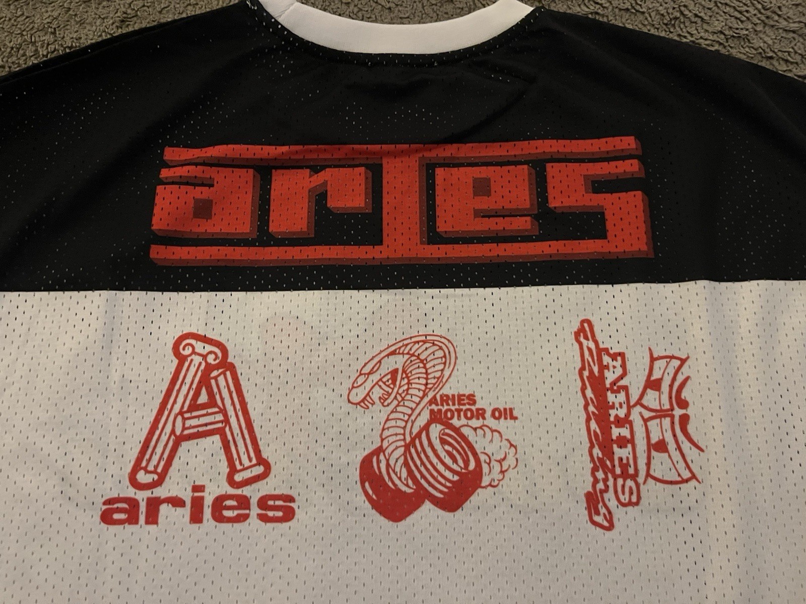 Aries Arise Airtex Moto Multi Graphic LS Mesh Tee Brand New XL Rare gallery