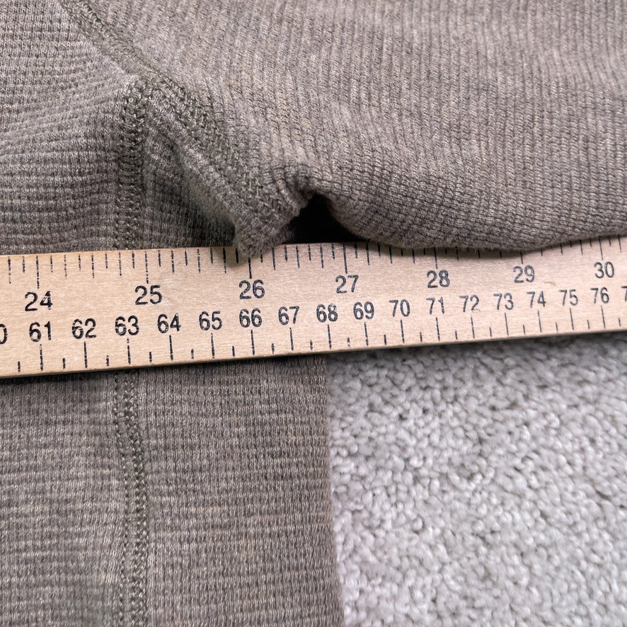 Eddie Bauer Shirt Mens 2XL XXL Brown Thermal Waffle Knit Grid Henley Outdoors gallery