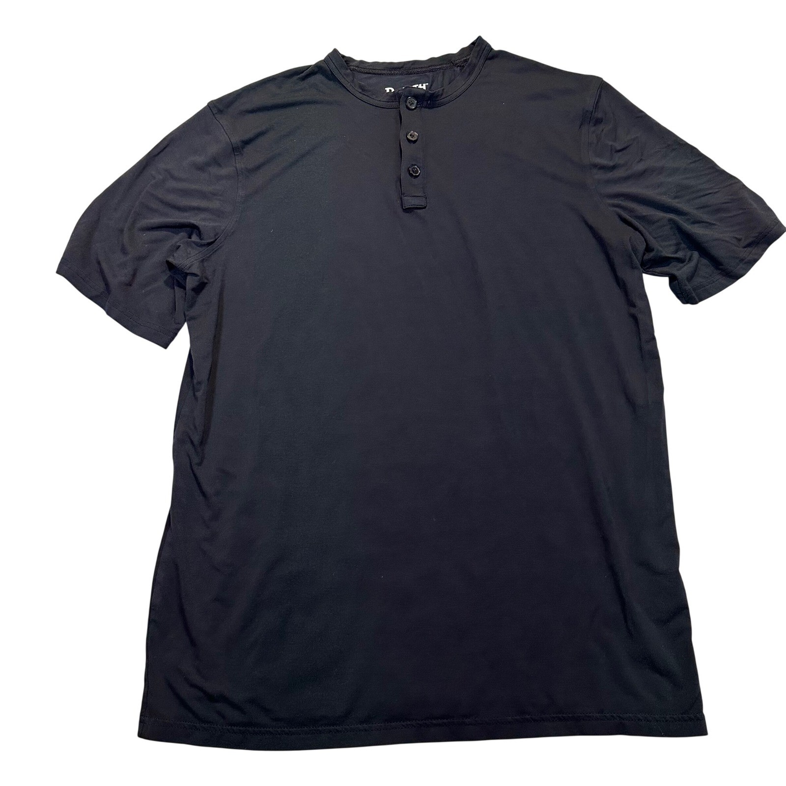 Duluth Trading Co Henley Shirt Mens Medium Black Tencel Modal Stretch Casual gallery