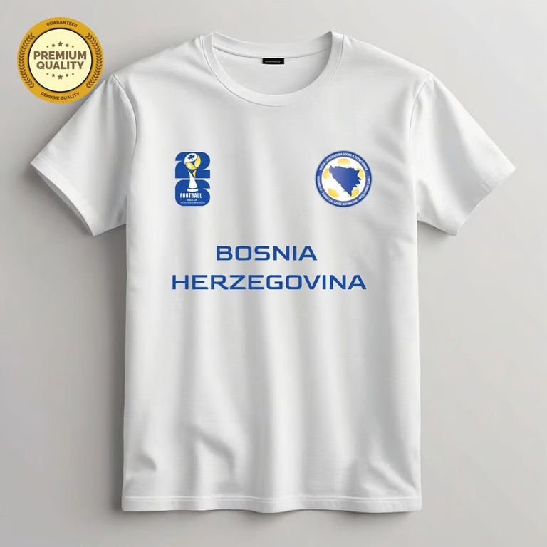 Bosnia and Herzegovina Football Fan T-Shirt, 2026 Football World Cup T Shir