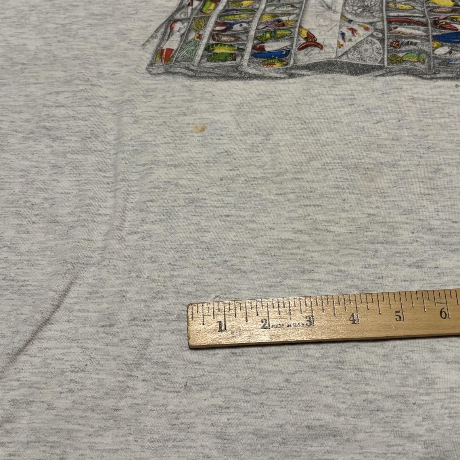 So Many Lures So Little Time Oneita Graphic T Shirt Men's Size XXL Made In USA gallery