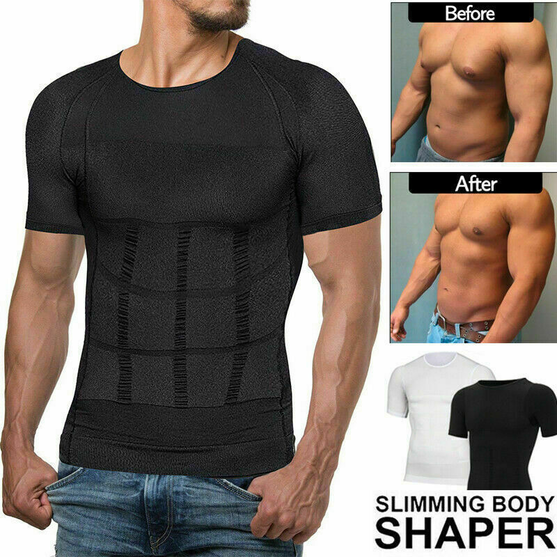 2022 Summer SecondSkin Men Compression T-Shirt Body Shaper Slimming Cooling Vest gallery