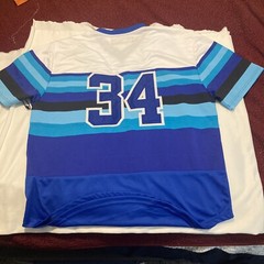 Baseball Jersey Star Multi Blue Size XXL Brand New With Tags