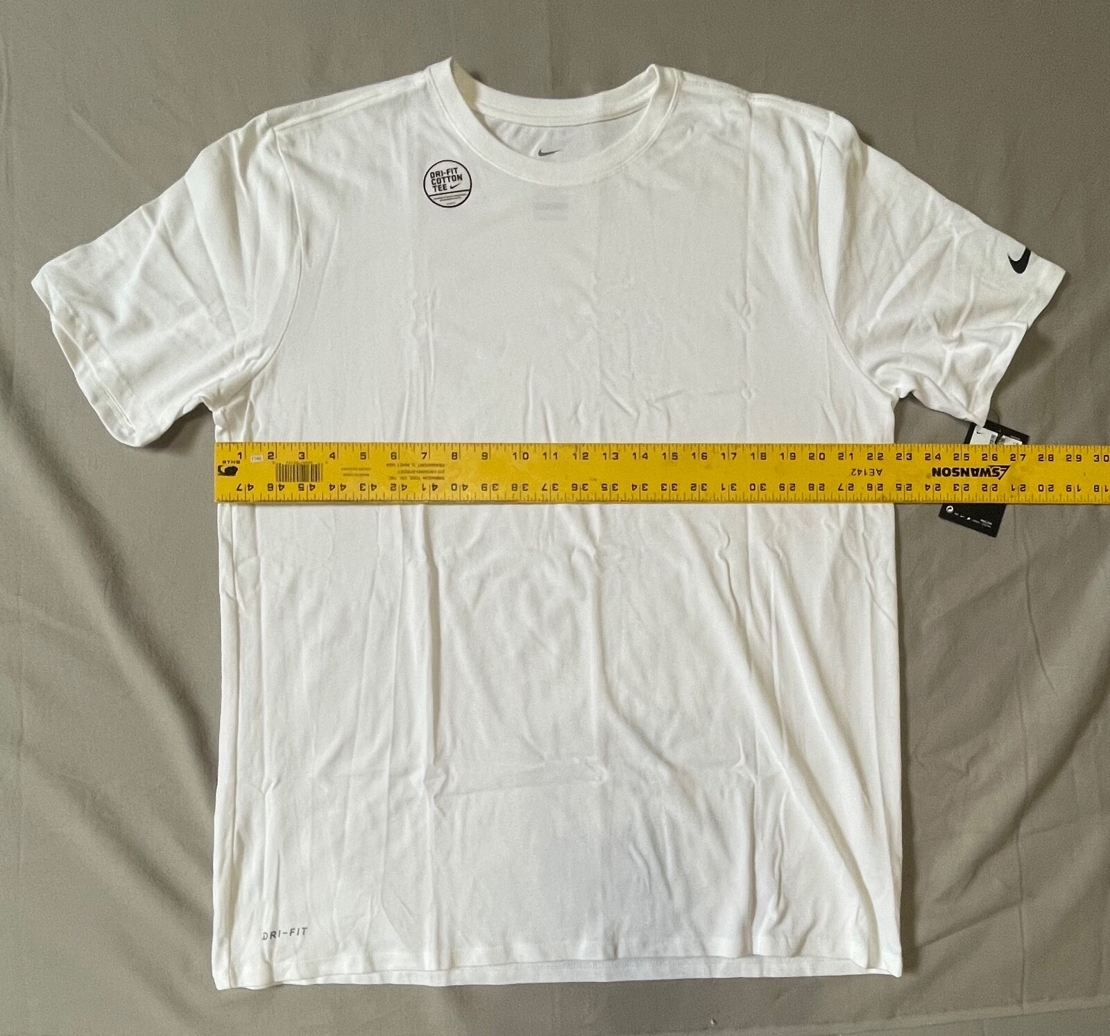 Nike Dri-FIT Cotton Poly Tee BQ5231 100 WHITE MENS XL gallery