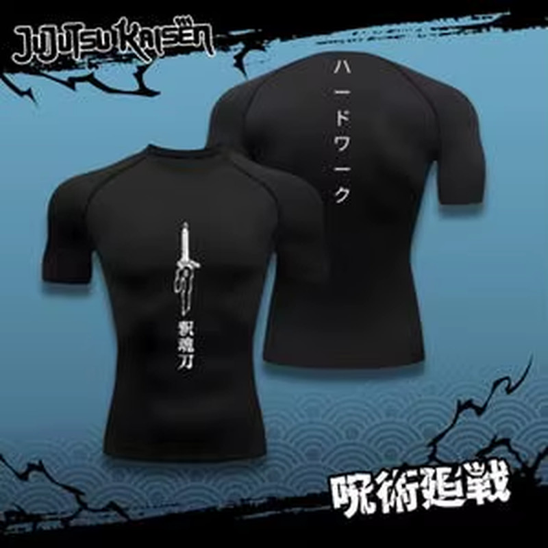 Compression Shirt Sportswear Gymwear Gym Anime Fushiguro Clothing Zenin Muscles gallery