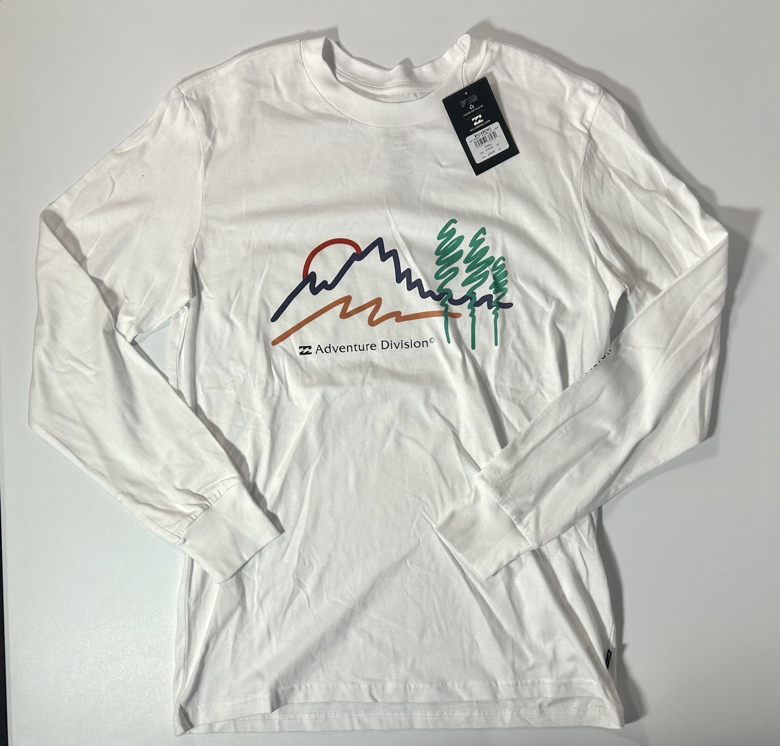 NWT S Billabong Adventure Division Scribble Forest Outdoor Long Sleeve Shirt gallery