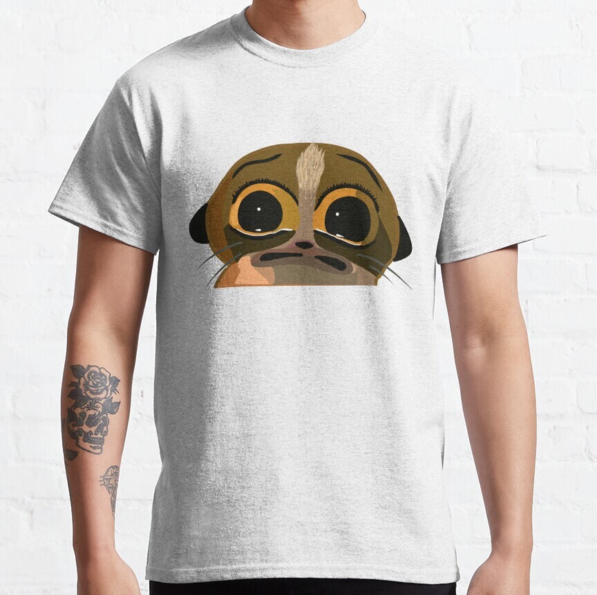Funny Crying Mort Meme Madagascar Classic T-Shirt,white color gallery
