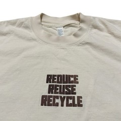 Backdoor Vintage “Reduce, Reuse, Recycle” Earth Day Tee Sz M
