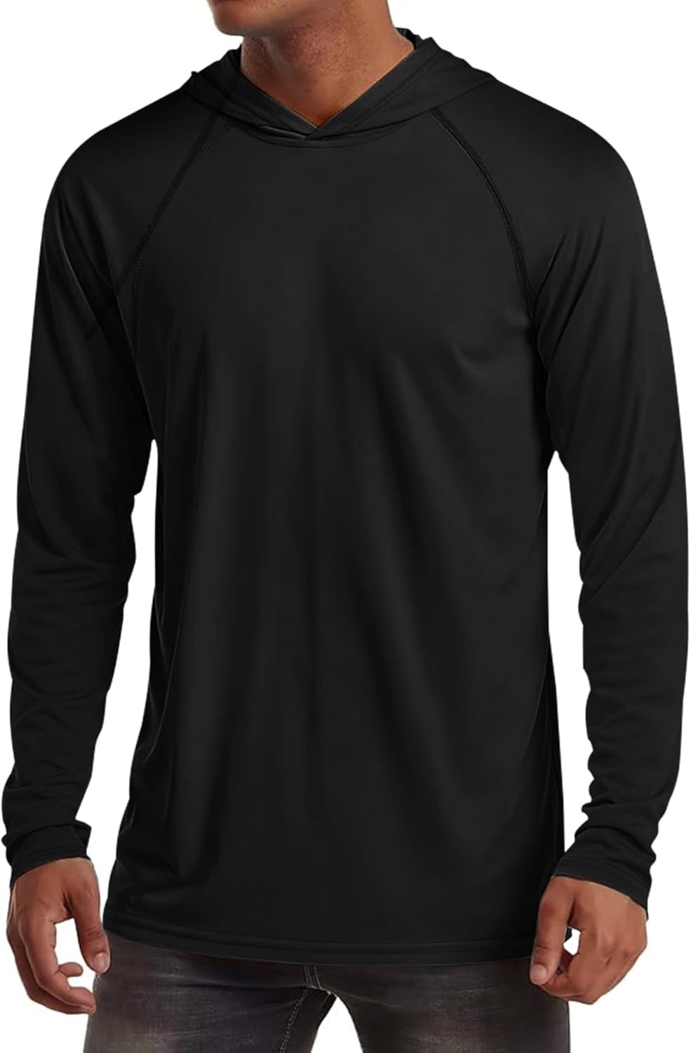 Men's UPF 50+ Sun Protection Hoodie, True-to-Size Long Sleeve UV gallery