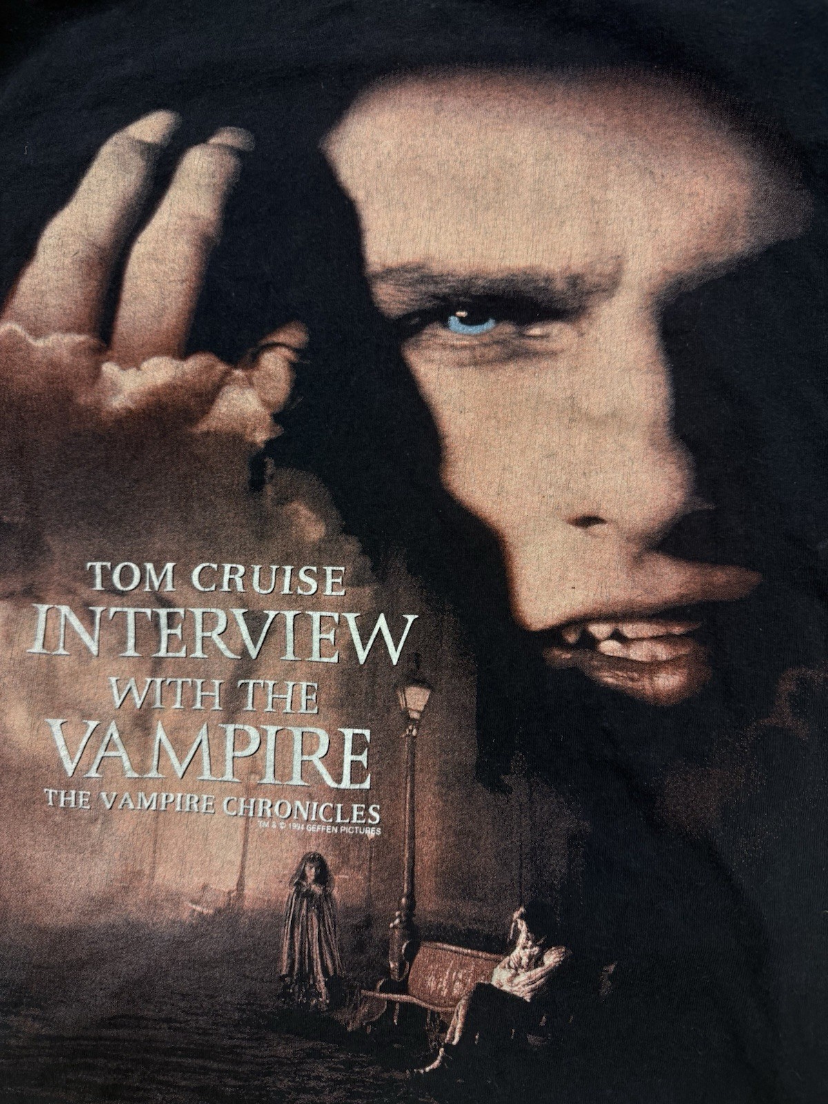 Vintage 1994 Interview with A Vampire Shirt Sized Tom Cruise Horror Movie Film L gallery