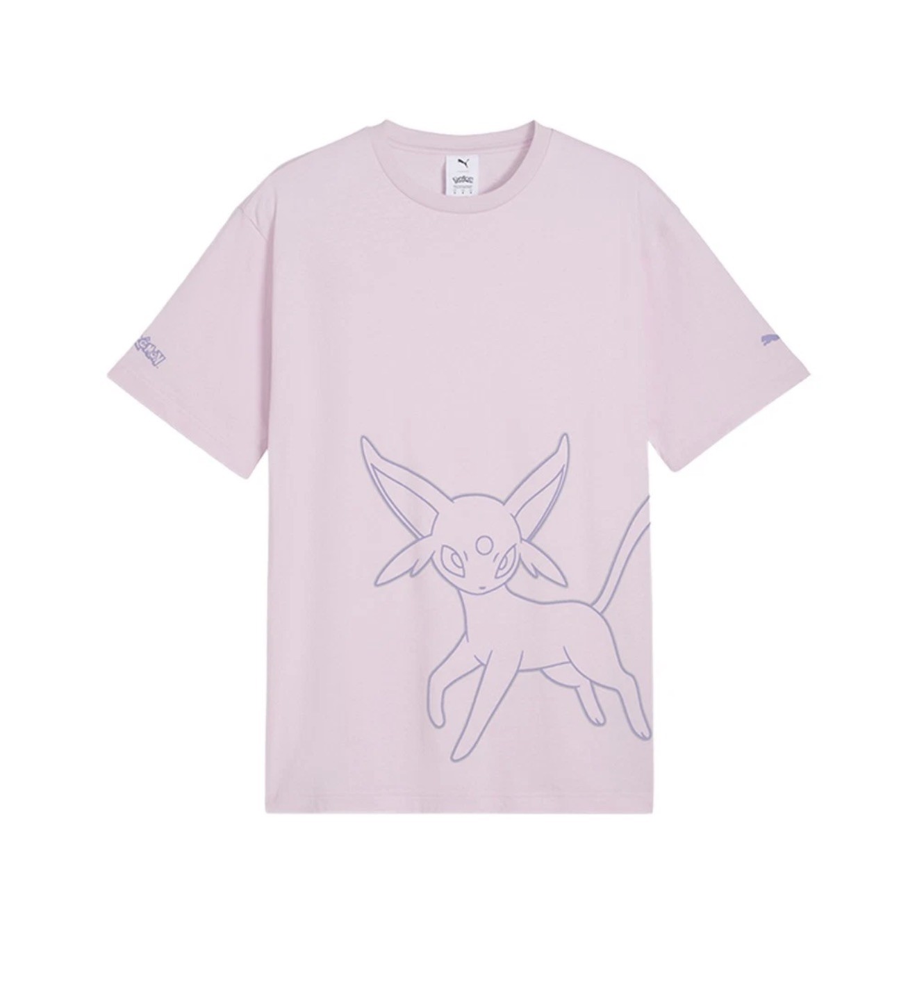 PUMA X Pokémon Relaxed Graphic Crew Neck Short Sleeve T-Shirt Mens Pink LARGE gallery