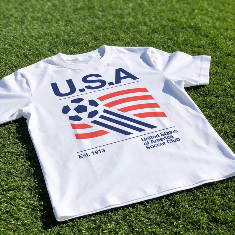 Vintage USA Soccer Graphic Tee, Retro USA Team Graphic Tee gallery