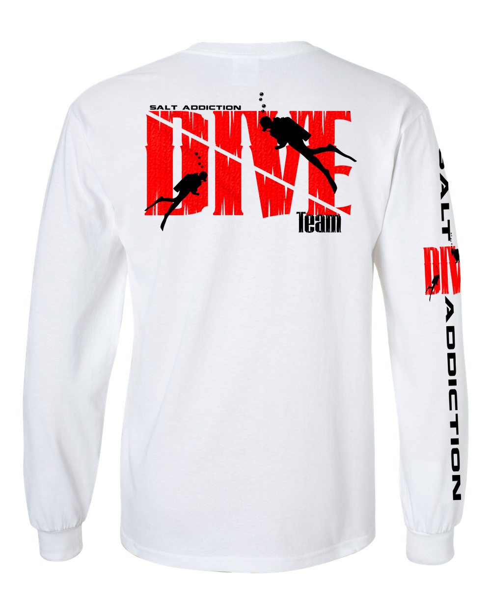Salt Addiction diving T Shirt dive flag Cotton long sleeve men’s apparel