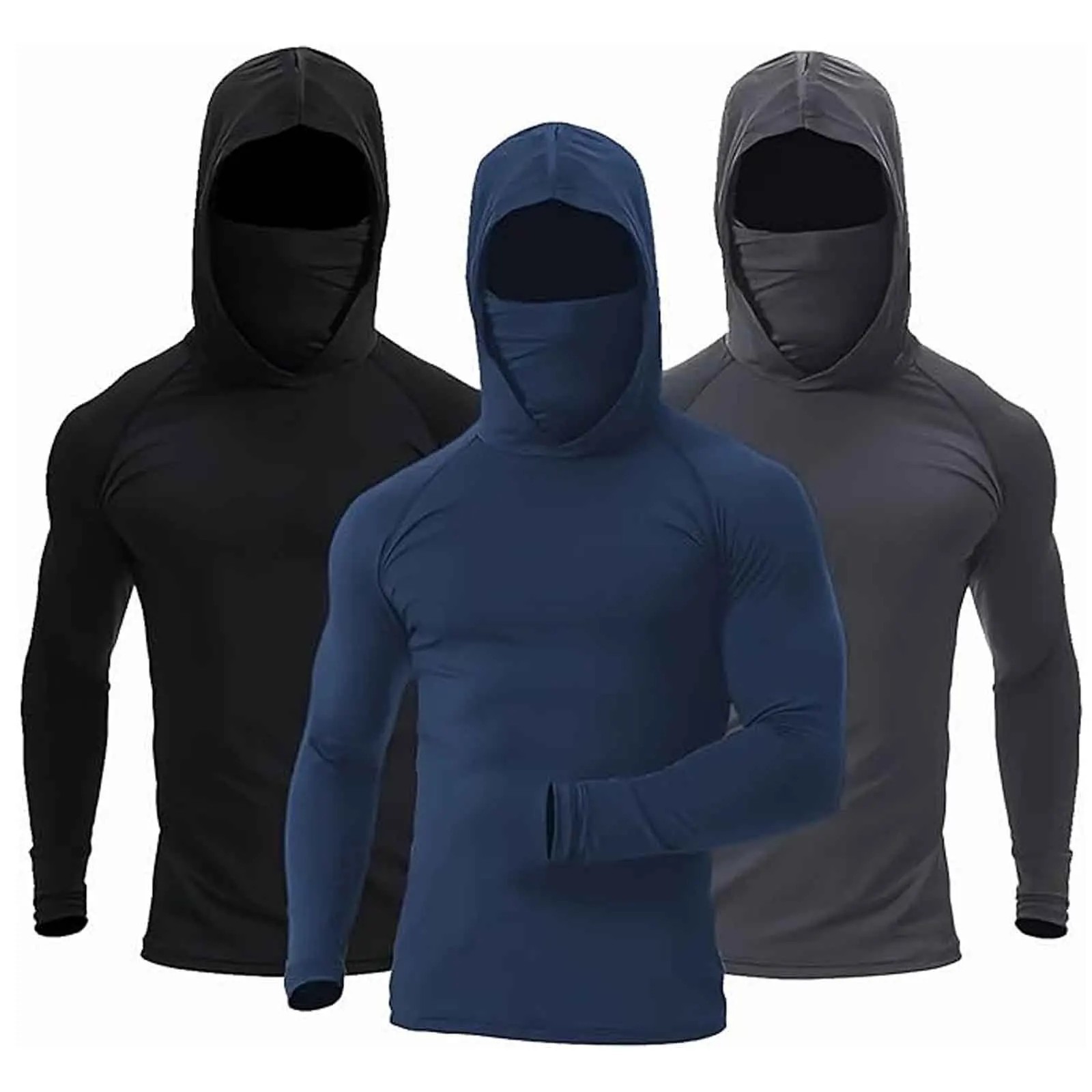 Men Hoodie Long Sleeve T-Shirts, UPF 50+ Sun Protection Hooded gallery