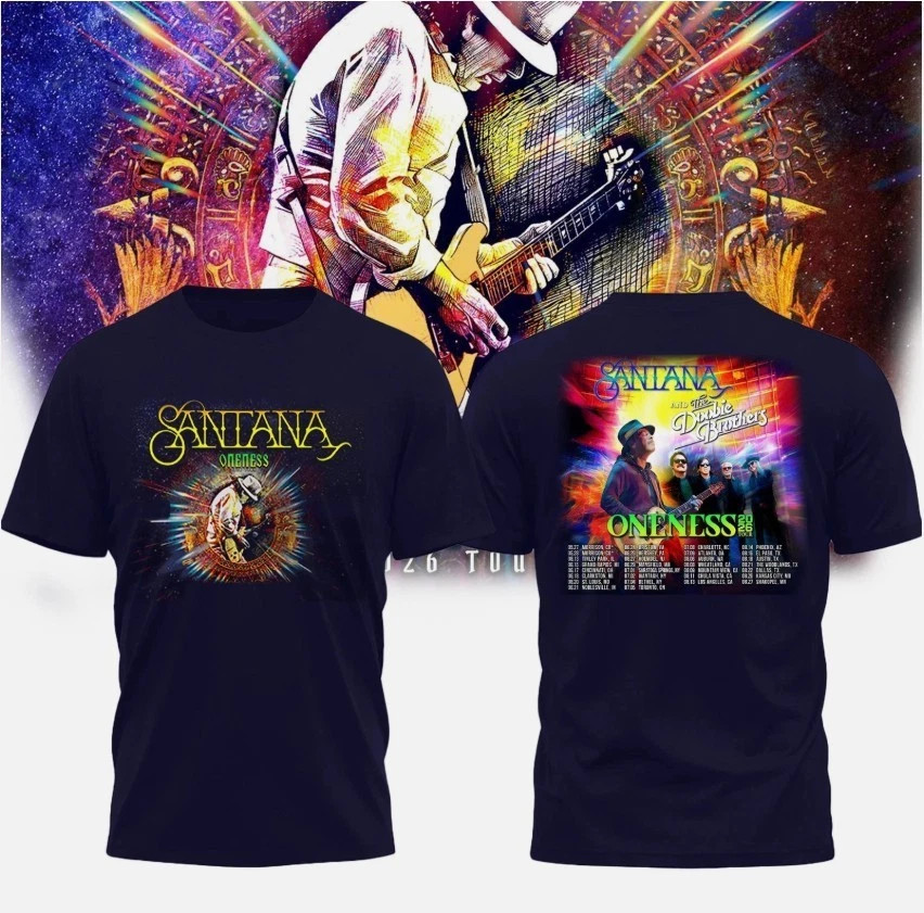 Santana The Doobie Brothers Oneness Tour 2026 Graphic Multicolor T Shirt gallery