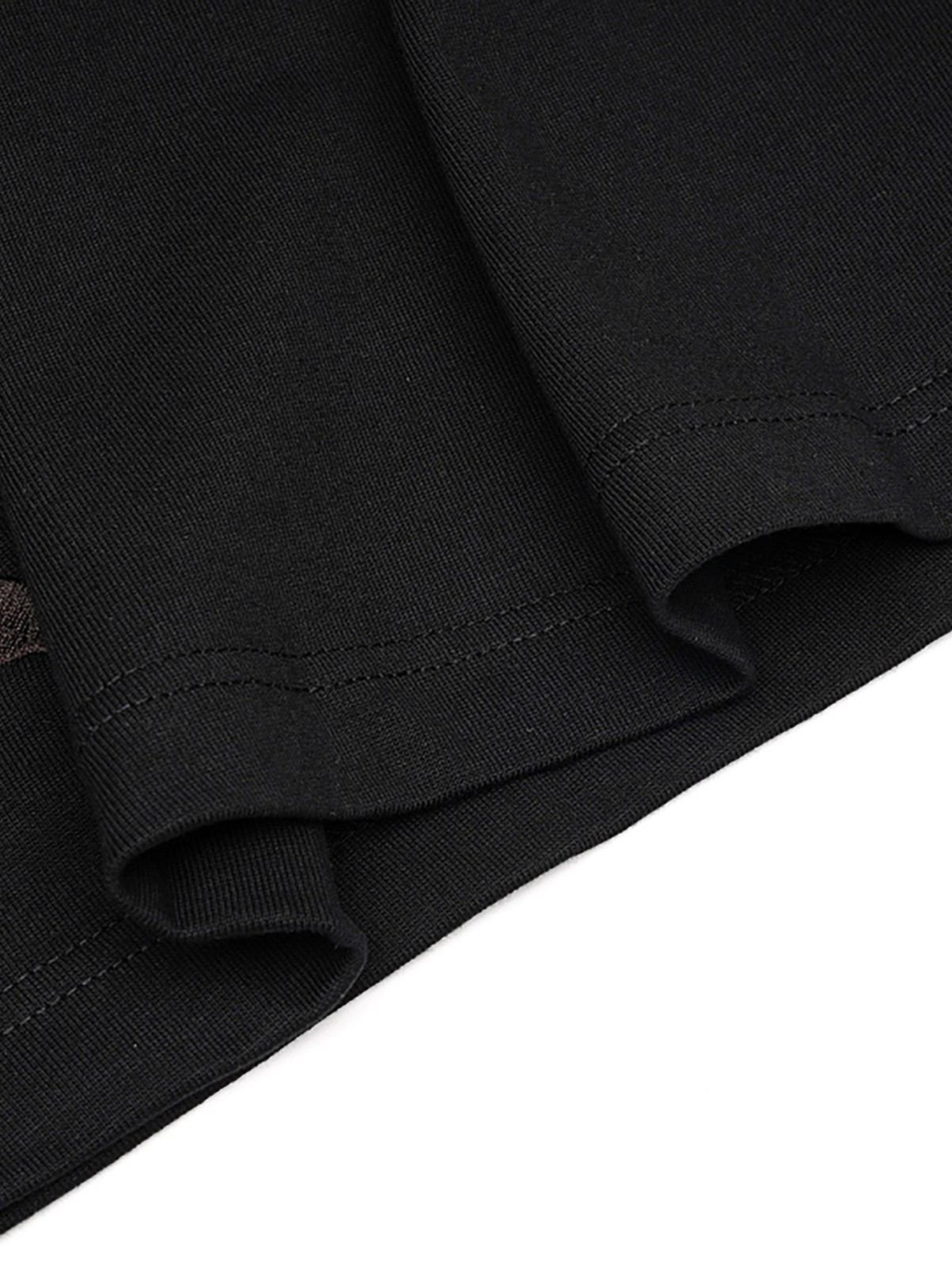 Niepce Dark Kitsune with Cherry Blossoms Embroidery Japanese Streetwear Tee gallery