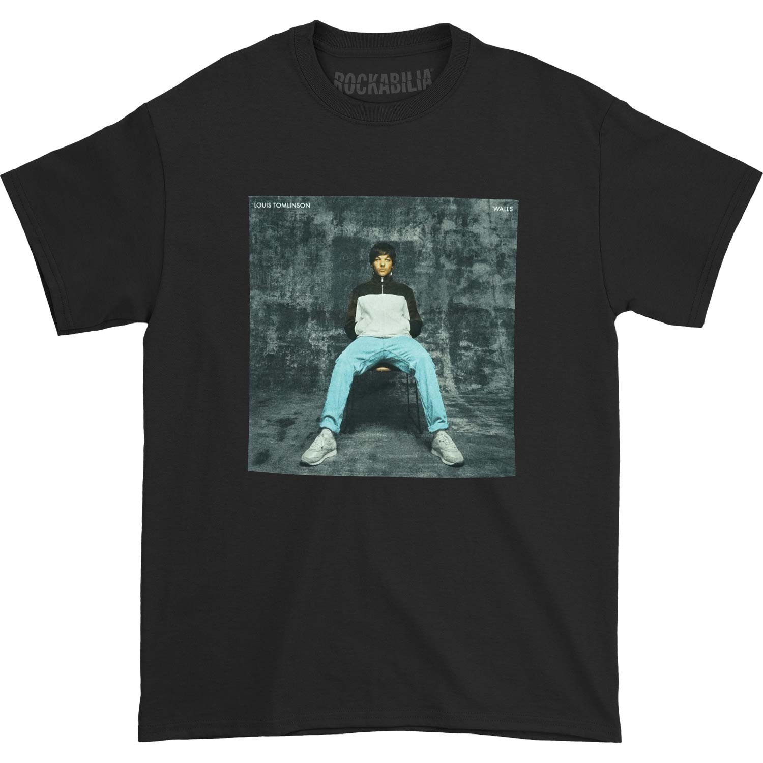 Men’s Louis Tomlinson Walls in Black T-shirt Medium Black